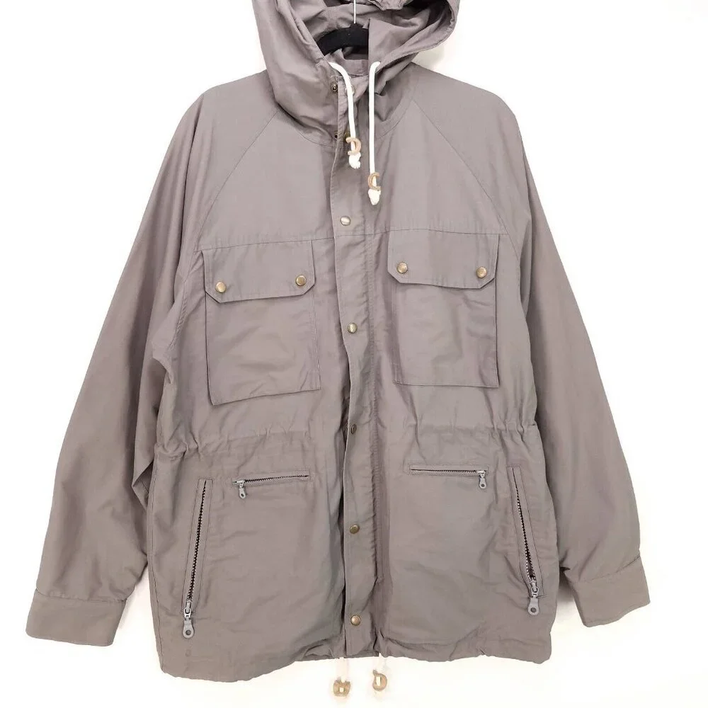 Jack Spade Bleecker Street Jacket Men's Large Gray Hoodie Pockets - Picture 13 of 14